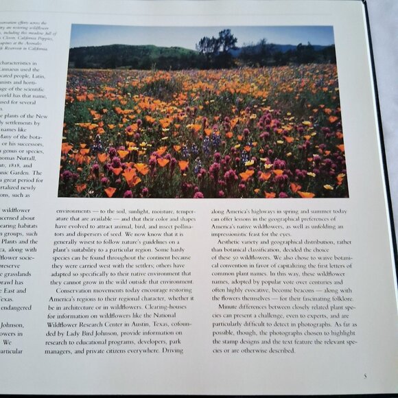 Wildflowers A Collection of U.S. Commemorative Stamps Book - Picture 9 of 10